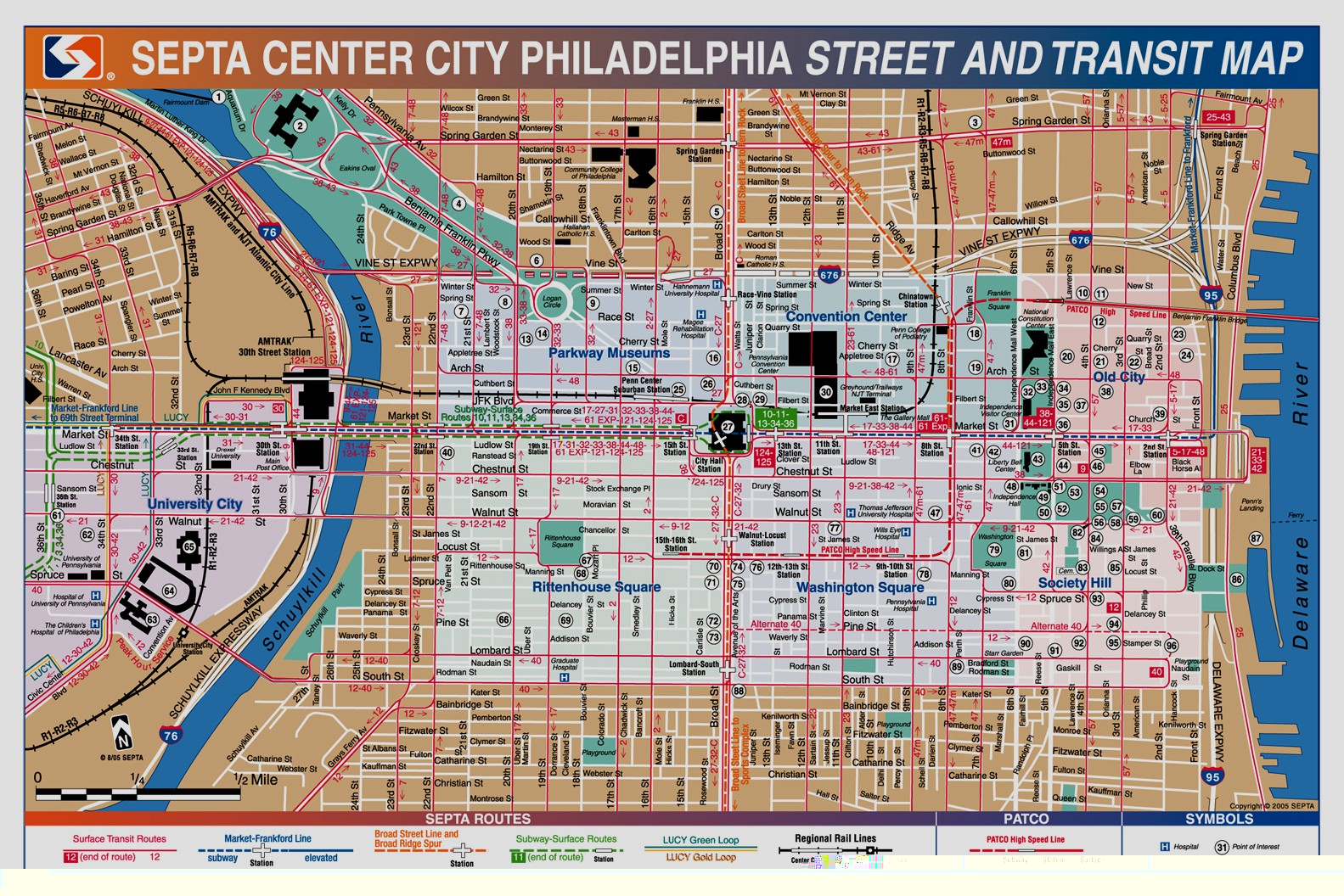 Philadelphia Map Tourist