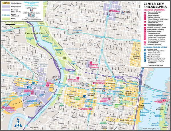 Philadelphia Tourist Map