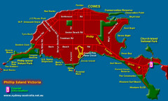Phillip Island Tourist Map