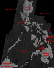 Phillippines Islands Map