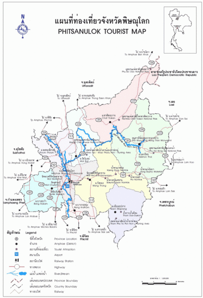 Phitsanulok Tourist Map