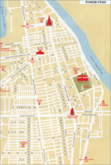 Phnom Penh CambodiaTourist Map Phnom Penh CambodiaTourist Map