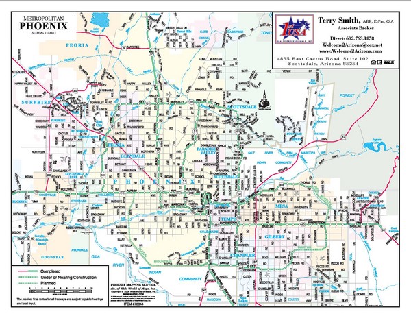 Phoenix, Arizona City Map