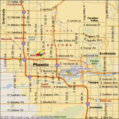 Phoenix City Map Phoenix City Map