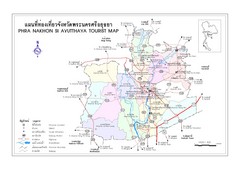Phra Nakhon Si Ayutthaya Tourist Map Phra Nakhon Si Ayutthaya Tourist Map