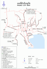 Phuket City Province Map
