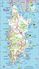 Phuket Island Tourist Map