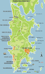 Phuket Island Tourist Map
