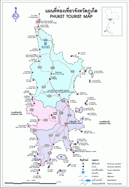 Phuket Tourist Map