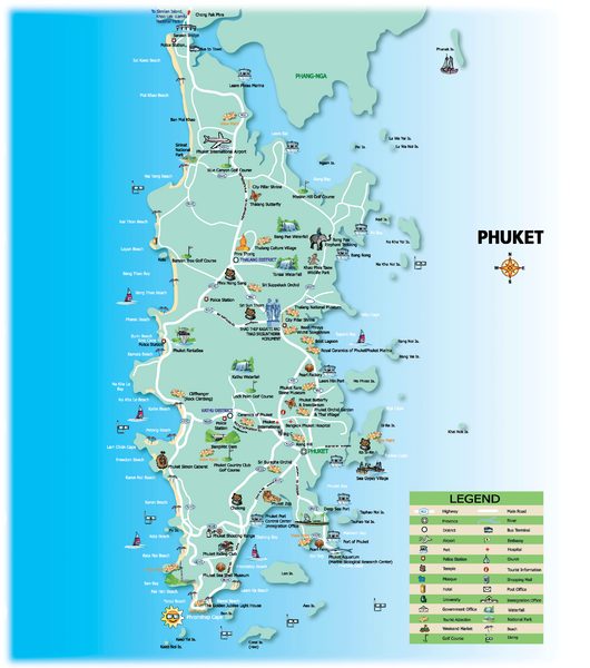 Phuket Tourist Map