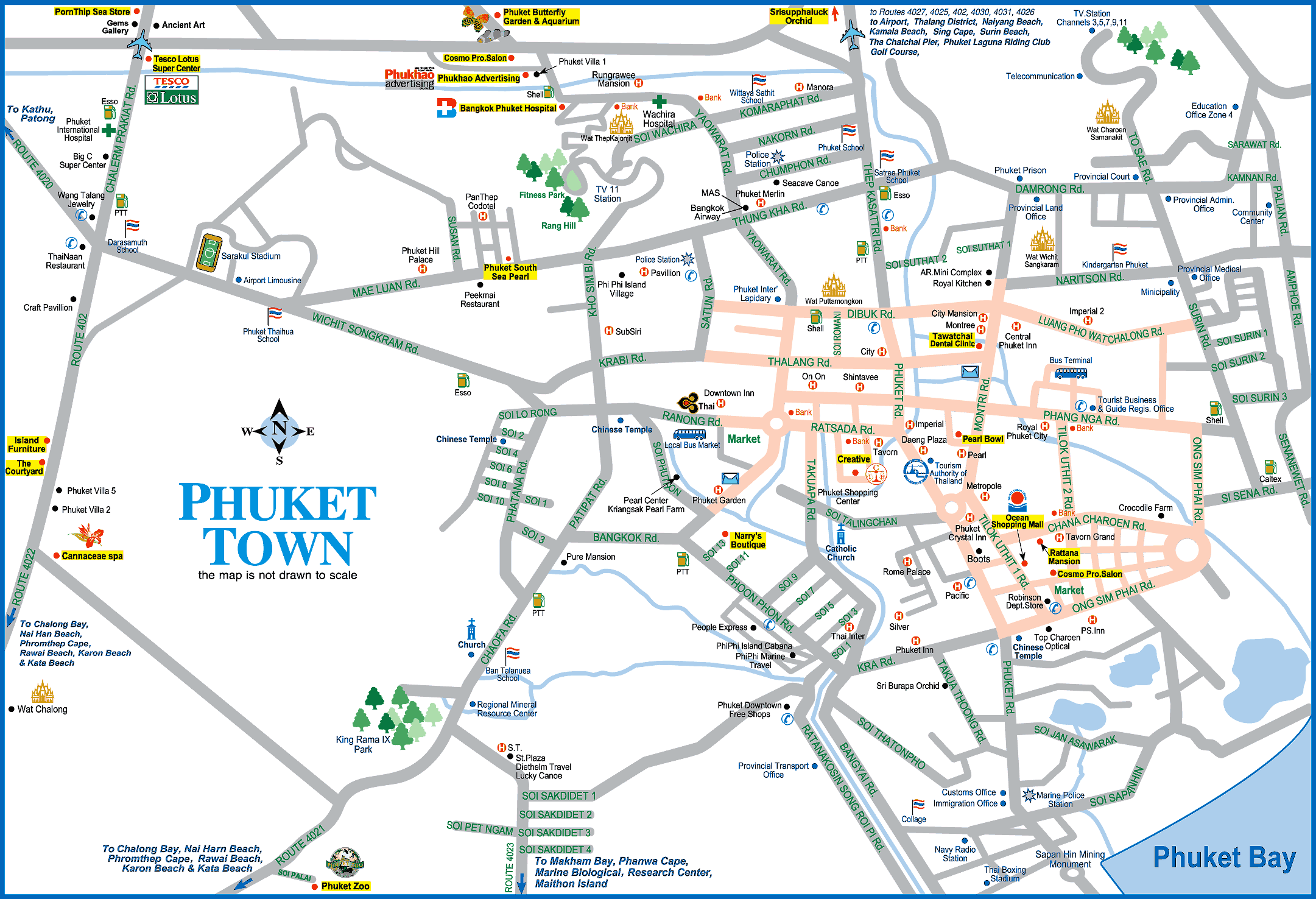 Phuket Town Map - Phuket Thailand • mappery