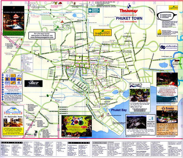 Phuket Town Map