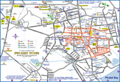Phuket Town Map Phuket Town Map