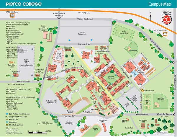 Pierce College Campus Map