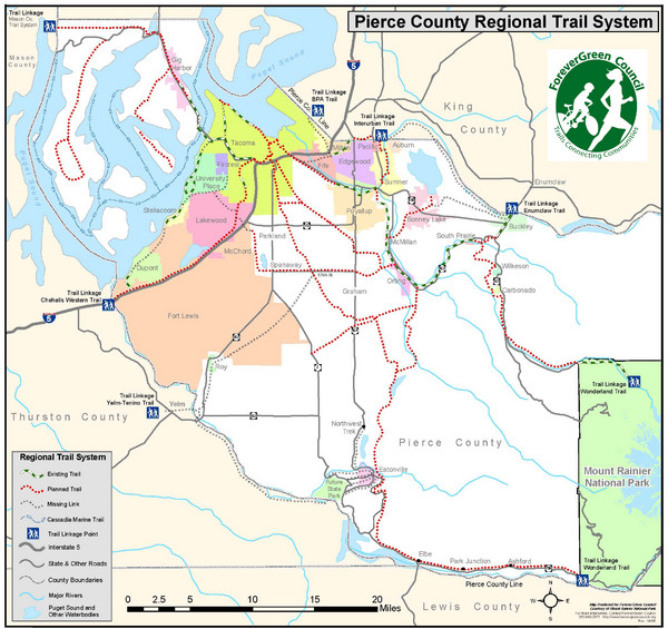 Pierce County Regional Trail Map