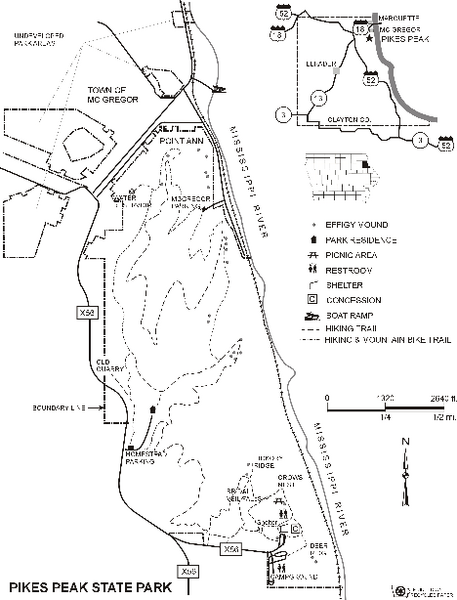 Pikes Peak State Park Map