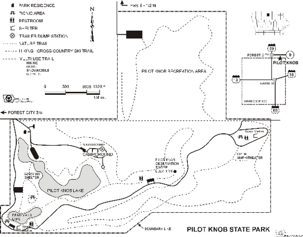 Pilot Knob State Park Map