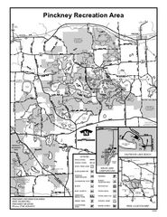 Pinckney State Park, Michigan Site Map