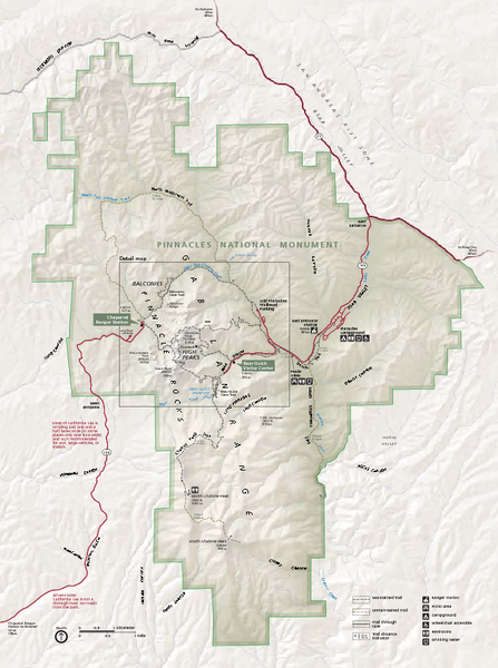 Pinnacles National Monument Map