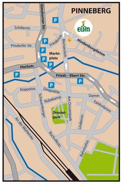 Pinneberg Center Map