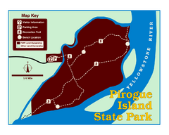 Pirogue Island State Park Map