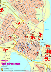 Pitea City Map