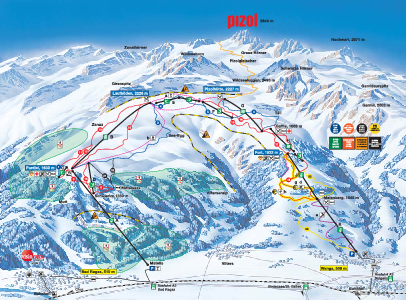 Pizol Ski Trail Map