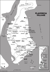 Placencia village Map