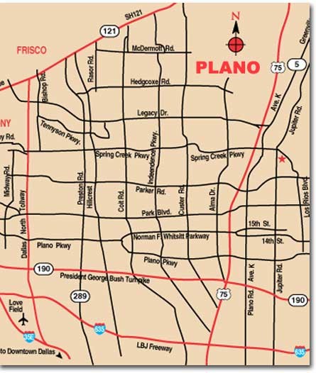 Plano City Map