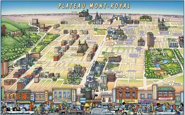 Plateau Mont-Royal Map