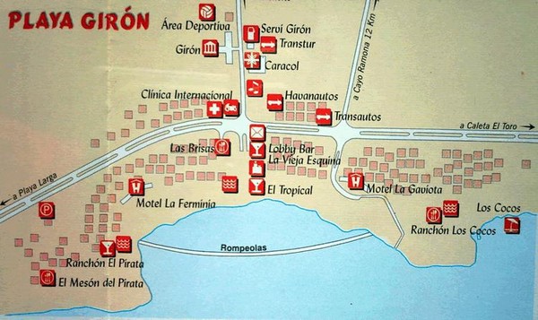 Playa Giron Map