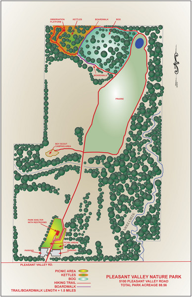 Pleasant Valley Nature Park Map