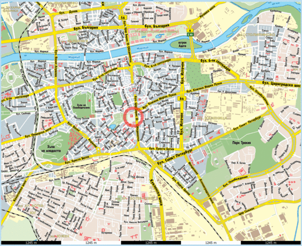Plovdiv City map