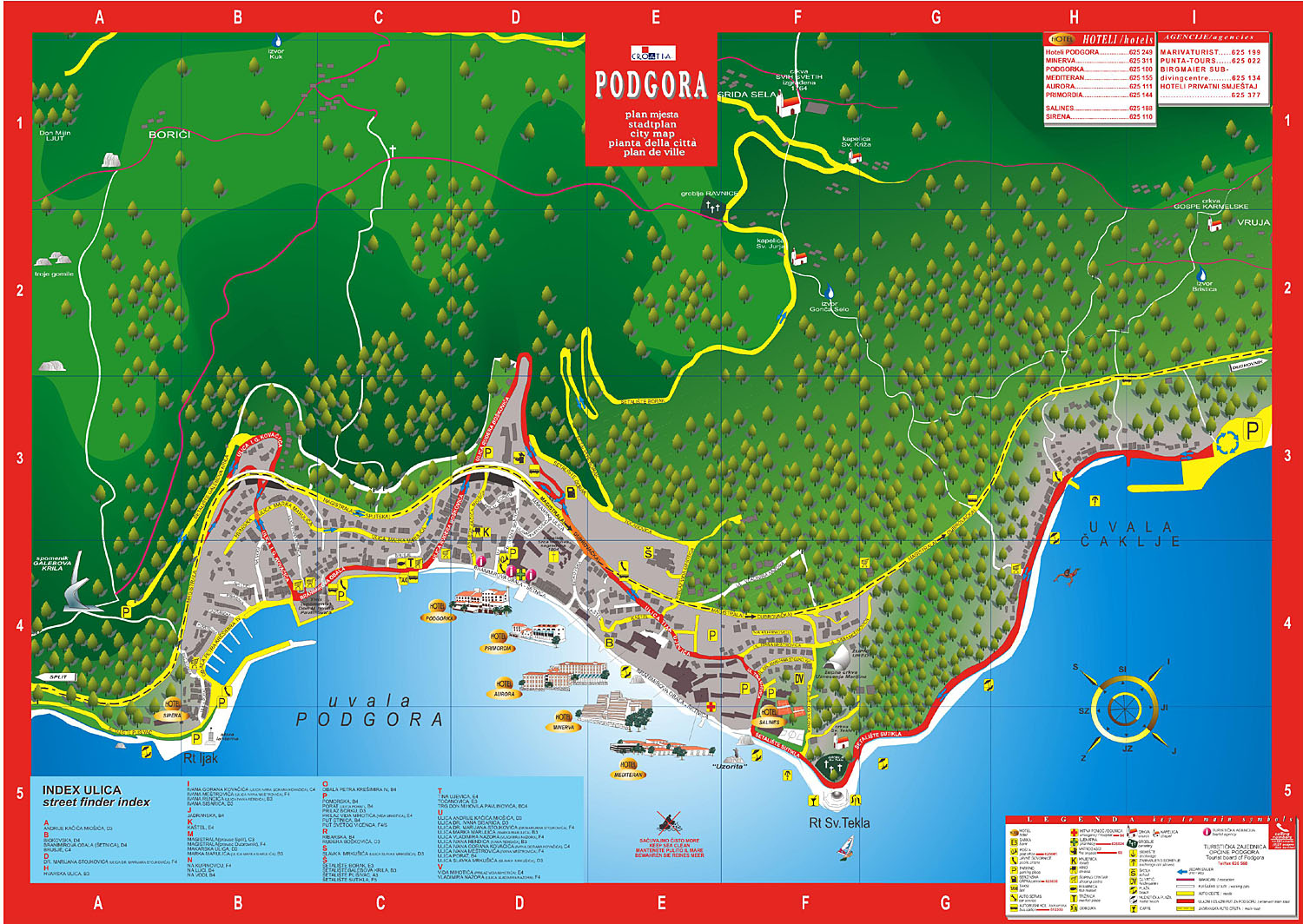 Podgora map - podgora • mappery