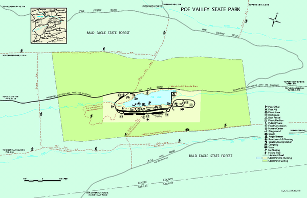 Poe Valley State Park map