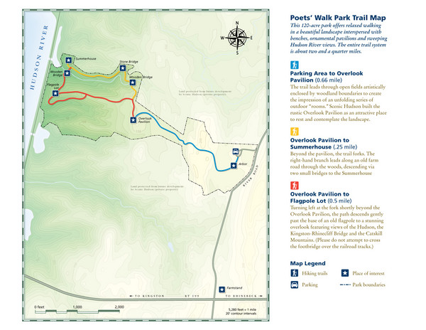 Poets Walk Trail Map