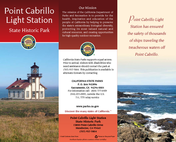 Point Cabrillo Light Station State Historic Park Map