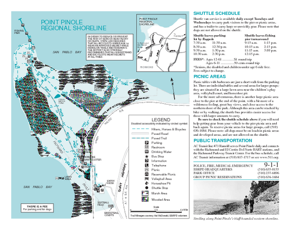 Point Pinole Regional Shoreline Map