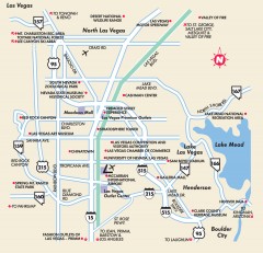 Point of Interest in Las Vegas, Nevada Map