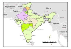 Political Map of India, Fully Editable in Illustrator