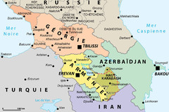 Political Map of the South Caucasus