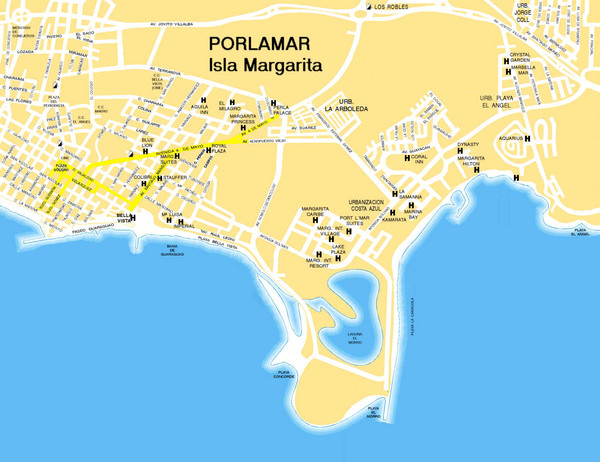 Porlamar Tourist Map