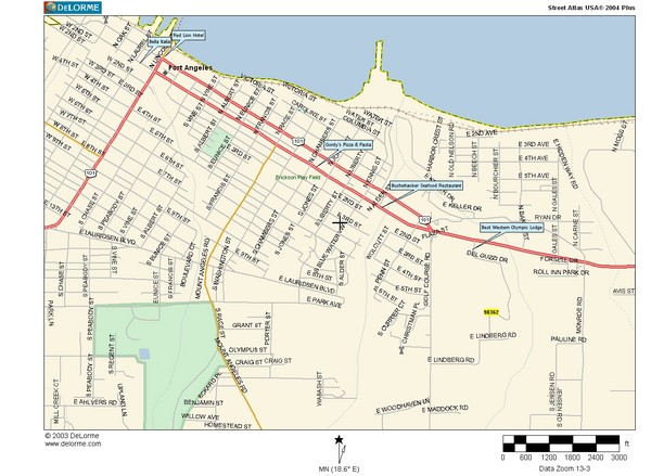 Port Angeles City Map