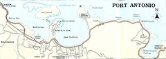 Port Antonio road Map