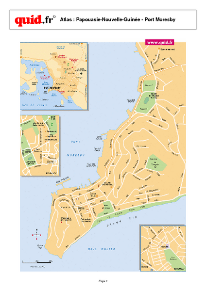 Pdf map Port Moresby Papua New Guinea