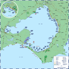 Port Phillip Bay Tourist Map