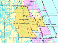 Port St. Lucie , Florida City Map
