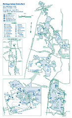 Portage Lakes State Park map