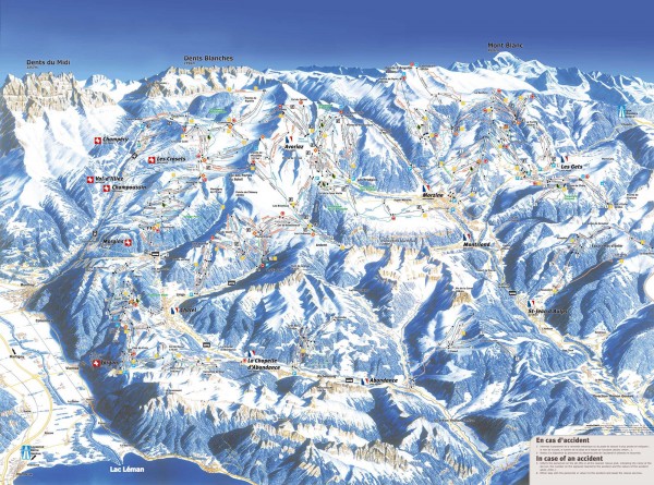 Portes du Soleil Ski Trail Map