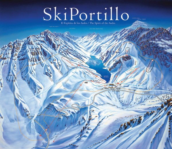 Portillo Ski Trail Map